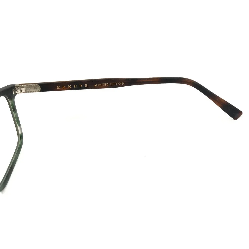 Erkers Eyeglasses Frames OLIVETTE Matte Olive Tortoise Rectangle 57-21-153